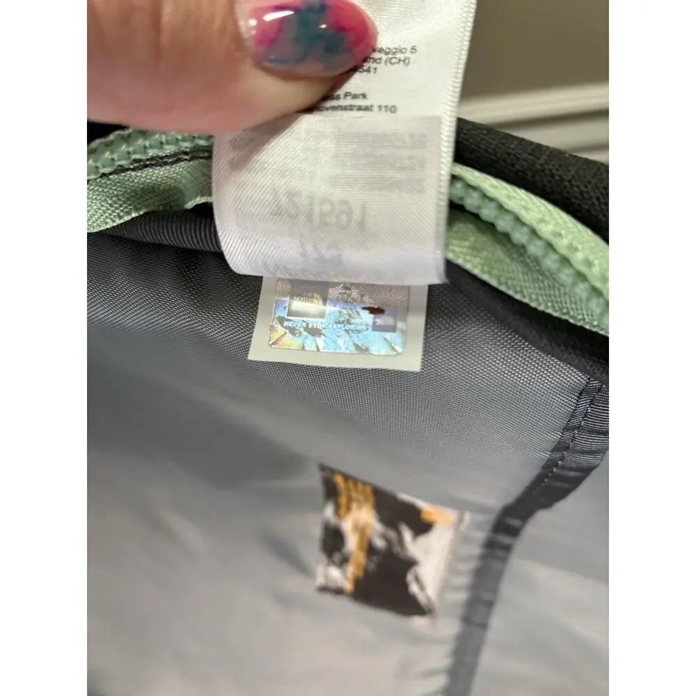 The North Face Jester Backpack Gorpcore Gray Mint Green Laptop Bookbag Travel 27